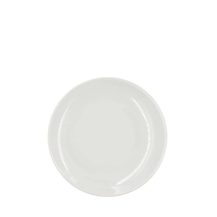 Summa Alba Plato Llano Coupe, porcelana blanca, 15 cm de diámetro - Vajilla (Set de 6)
