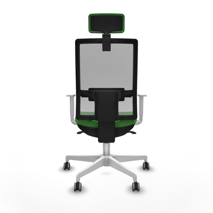 PIQUERAS Y CRESPO Silla de oficina Horna con mecanismo Sincro, Tela Verde y Malla Gris PIQUERAS Y CRESPO Silla de oficina Horna con mecanismo Sincro, Tela Verde y Malla Gris