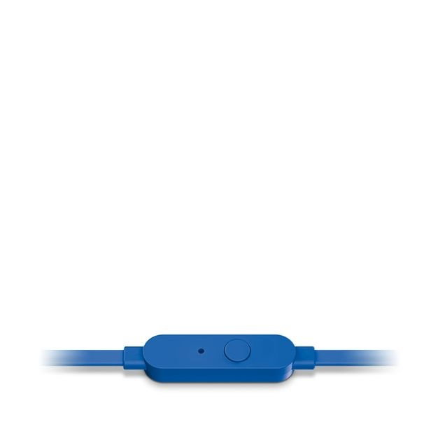 JBL TUNE160 Auriculares Intrauditivos con Cable, Sonido Pure Bass, Control Remoto con Micrófono, Cable Plano sin Enredos, Azul