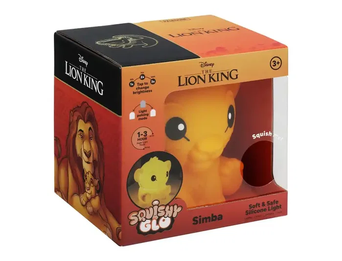 Paladone Disney Squishy Glo Simba El Rey León Lámpara de Silicona Recargable Paladone Disney Squishy Glo Simba El Rey León Lámpara de Silicona Recargable