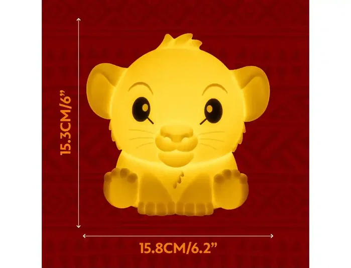 Paladone Disney Squishy Glo Simba El Rey León Lámpara de Silicona Recargable Paladone Disney Squishy Glo Simba El Rey León Lámpara de Silicona Recargable