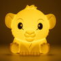 Paladone Disney Simba Squishy Glo de El Rey León - Luz LED Recargable de Silicona, 2 Modos de Luz, 15 cm, Lámpara Decorativa Infantil, Oficial Disney