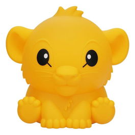 Paladone Disney Simba Squishy Glo de El Rey León - Luz LED Recargable de Silicona, 2 Modos de Luz, 15 cm, Lámpara Decorativa Infantil, Oficial Disney