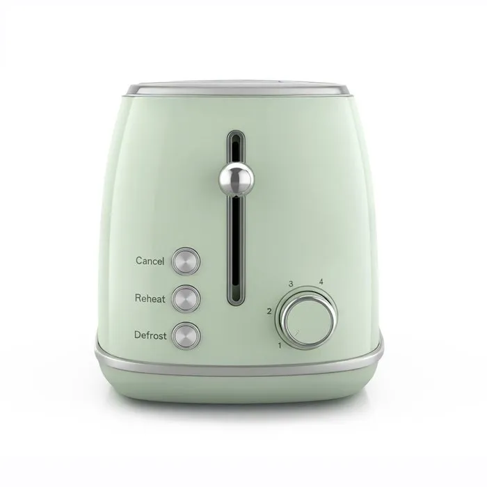 Sweiss Tostadora Vintage de 2 Rebanadas 850 W Verde con Termostato Regulable - GRS7