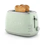 Sweiss Tostadora Vintage de 2 Rebanadas 850 W Verde con Termostato Regulable - GRS7