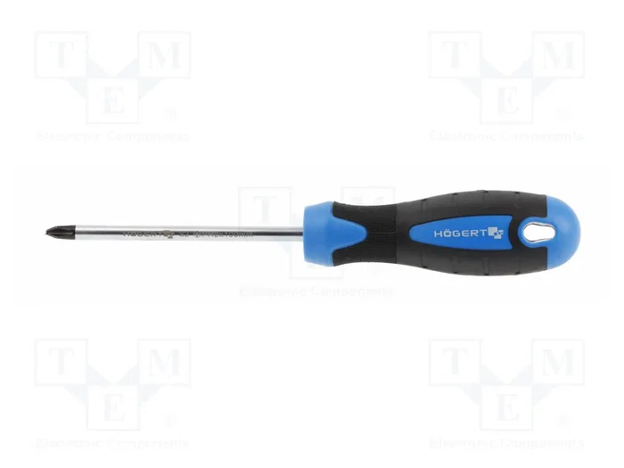 HÖGERT TECHNIK Destornillador estándar Phillips PH2 200 mm HÖGERT TECHNIK Destornillador estándar Phillips PH2 200 mm