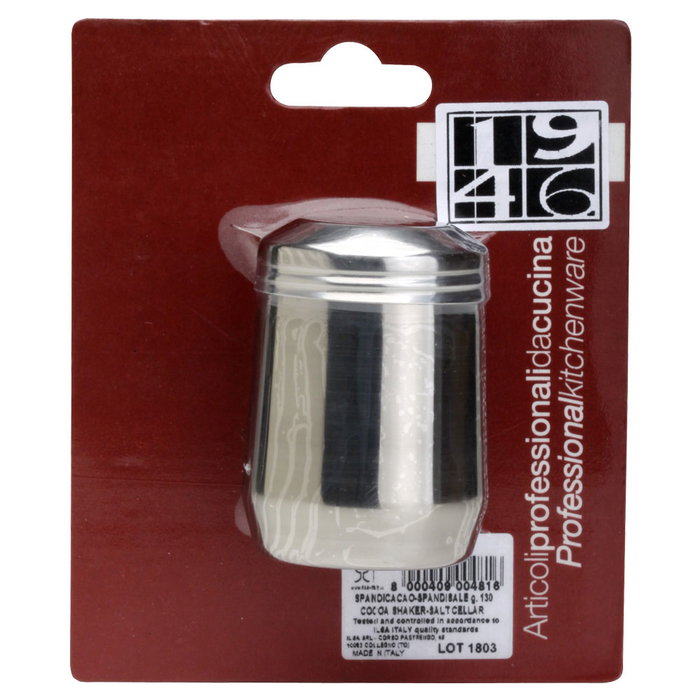 1946 Espolvoreador/Salero 130 Gr 1946 Acero Inoxidable Para Cacao O Sal