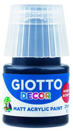 Pintura Acrilica Giotto 25 Ml (Bote) Negro (Set de 6)