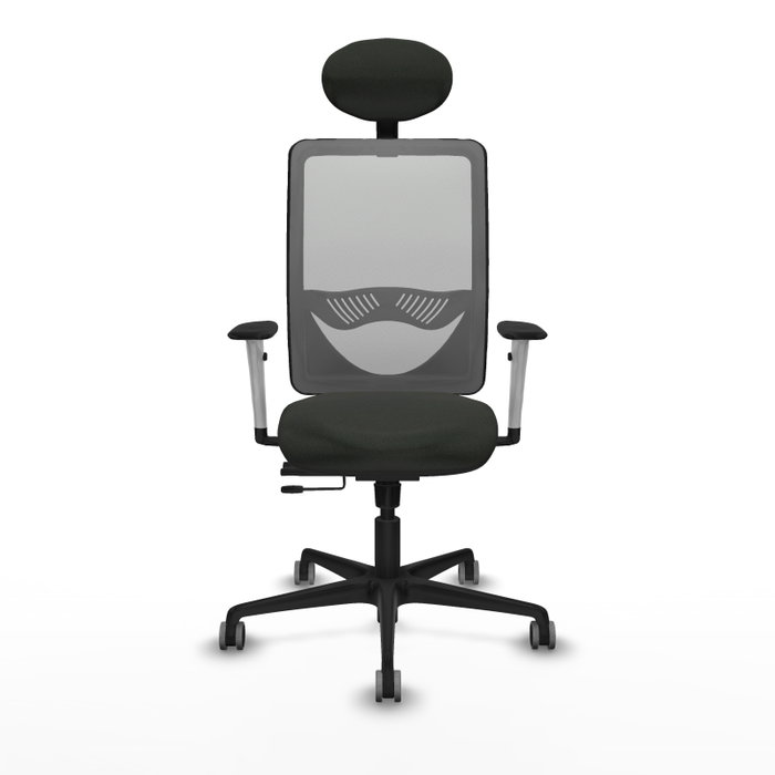 PIQUERAS Y CRESPO Silla de oficina Zulema con mecanismo Sincro/Traslack, Negro y Gris PIQUERAS Y CRESPO Silla de oficina Zulema con mecanismo Sincro/Traslack, Negro y Gris