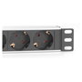 Digitus Regleta de enchufes 10 pulgadas DN-95418 con perfil de aluminio