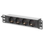 Digitus Regleta de enchufes 10 pulgadas DN-95418 con perfil de aluminio