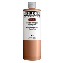 Golden Fluid Colores Acrílicos Iridiscente Cobrizo Claro (Fino) 473ml