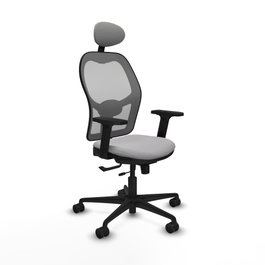 PIQUERAS Y CRESPO Silla de oficina Jorquera con mecanismo Sincro/Traslack, Gris