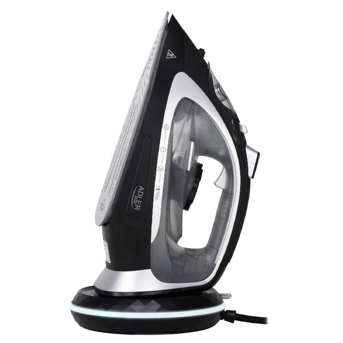 ADLER Adler AD 5043 Plancha de vapor inalámbrica negro y gris ADLER Adler AD 5043 Plancha de vapor inalámbrica negro y gris