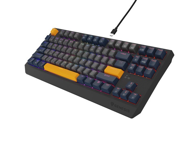 Genesis Thor 230 TKL Teclado Mecánico RGB Outemu Panda Hot-Swap Negro Azul