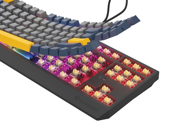 Genesis Thor 230 TKL Teclado Mecánico RGB Outemu Panda Hot-Swap Negro Azul