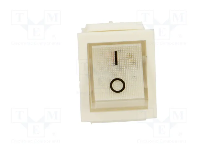 ORNO Interruptor Rocker DPST Transparente OFF-ON