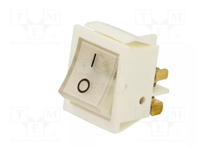 ORNO Interruptor Rocker DPST Transparente OFF-ON