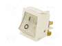 ORNO Interruptor Rocker DPST Transparente OFF-ON