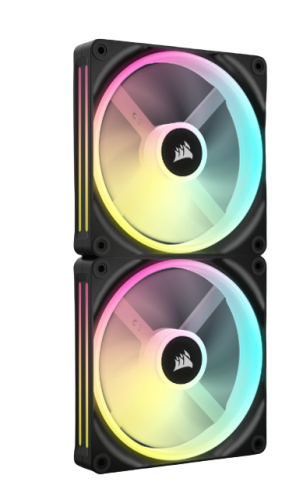 Corsair iCUE LINK QX140 RGB Kit de Inicio de 3 Ventiladores 140 mm Negro, Blanco