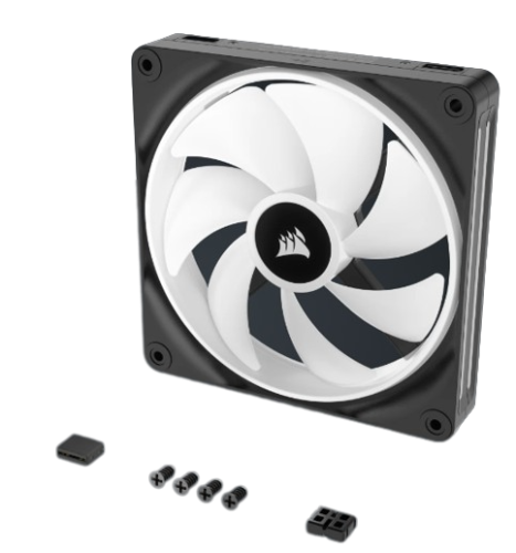 Corsair iCUE LINK QX140 RGB Kit de Inicio de 3 Ventiladores 140 mm Negro, Blanco