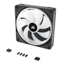 Corsair iCUE LINK QX140 RGB Kit de Inicio de 3 Ventiladores 140 mm Negro, Blanco