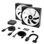 Corsair COR1690976660058 Serie QX RGB iCUE LINK QX140 RGB Ventilación de PC 140 mm Kit de Inicio