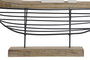 DKD Home Decor Decoración Velero en Paulownia y Metal Blanco y Natural