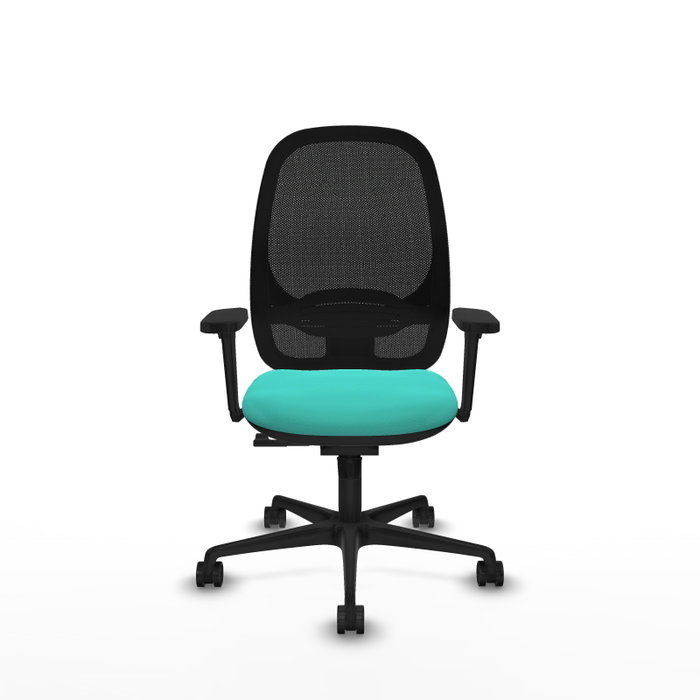 PIQUERAS Y CRESPO Silla de oficina Cilanco Turquesa y Negro con Mecanismo Sincro PIQUERAS Y CRESPO Silla de oficina Cilanco Turquesa y Negro con Mecanismo Sincro