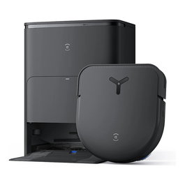 ECOVACS DEEBOT X5 OMNI Saug-Wisch-Roboter mit Reinigungsstation, Schwarz, Forma en D, 67,9 dB, Fregado, Alexa