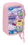 Safta Plumier Triple Estuche Escolar con 37 Piezas, Capacidad 12.5 x 19.5 x 5.5 cm, Para Material de Oficina y Papelería