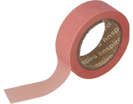 Innspiro Cinta masking tape Washi carne 15mm x 10m Serie Lisos Básicos