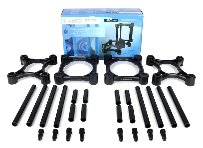 IsoAcoust Iso-155 Soporte para Altavoces, Paquete de 2 Unidades, Ancho 21cm, Alto 10cm, Largo 33cm