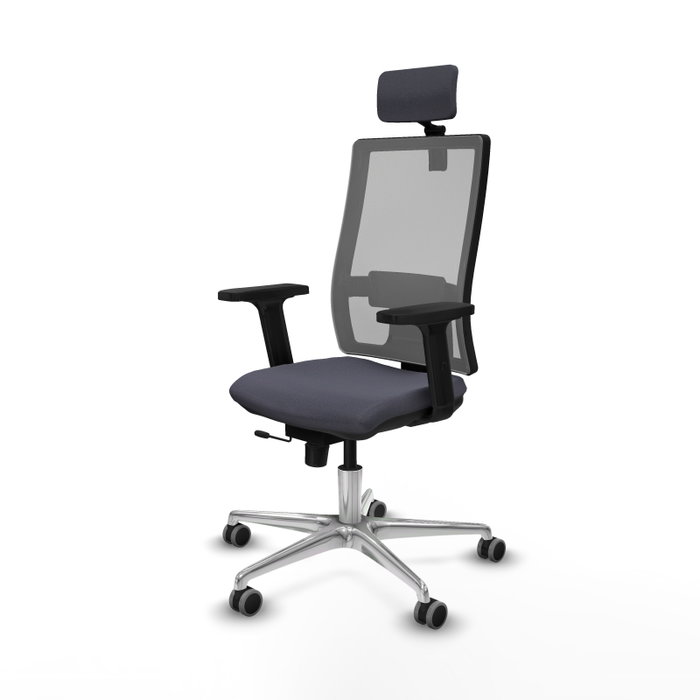 PIQUERAS Y CRESPO Silla de oficina Horna con mecanismo Sincro/Traslack Gris