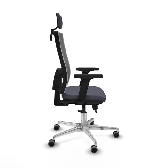 PIQUERAS Y CRESPO Silla de oficina Horna con mecanismo Sincro/Traslack Gris