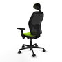 PIQUERAS Y CRESPO Silla de oficina Jorquera Sincro/Traslack Pistacho y Negro