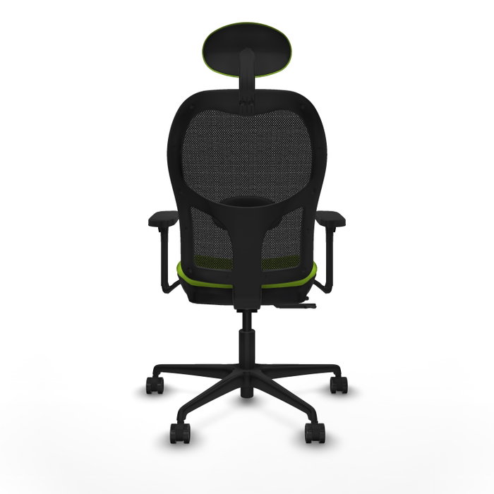 PIQUERAS Y CRESPO Silla de oficina Jorquera Sincro/Traslack Pistacho y Negro