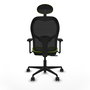 PIQUERAS Y CRESPO Silla de oficina Jorquera Sincro/Traslack Pistacho y Negro