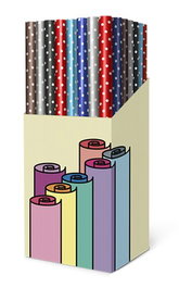 Papel De Regalo Rollo Tv 0,7X2 M Delux Lunares (Caja De 60)