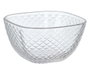 Vivalto Set 3 Cuenco Aperitivo Rombos 270 ml - Transparente Vidrio - 32x7x6 cm (Set de 12)