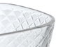 Vivalto Set 3 Cuenco Aperitivo Rombos 270 ml - Transparente Vidrio - 32x7x6 cm (Set de 12)