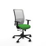 PIQUERAS Y CRESPO Silla de oficina Zulema con mecanismo Sincro/Traslack, Verde y Blanco