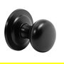 Jandel Pomo Puerta Chato Opaco D67 Negro Mate Base Diametro 85Mm