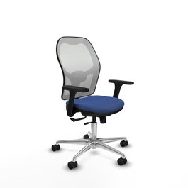 PIQUERAS Y CRESPO Silla de oficina Jorquera Azul marino y Blanco