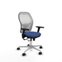 PIQUERAS Y CRESPO Silla de oficina Jorquera Azul marino y Blanco