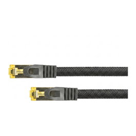 Python Patchkabel mit Cat.7 Rohkabel S/FTP PiMF halogenfrei 2m schwarz