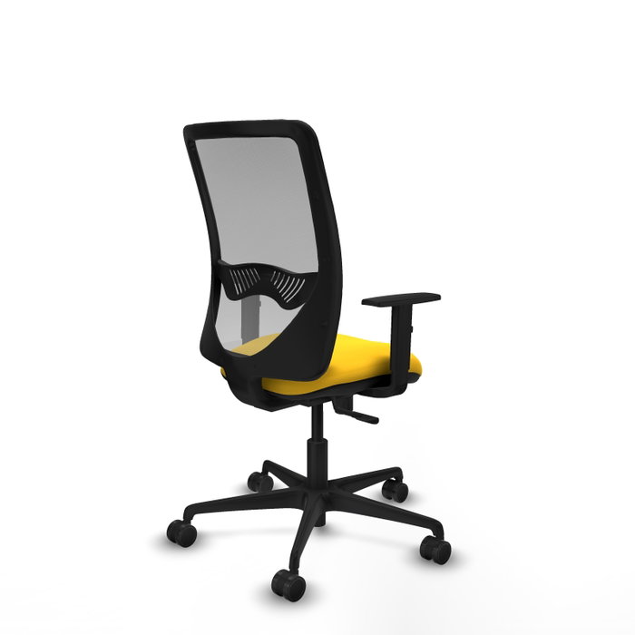 PIQUERAS Y CRESPO Silla de oficina Zulema con mecanismo Sincro, Amarillo y Gris PIQUERAS Y CRESPO Silla de oficina Zulema con mecanismo Sincro, Amarillo y Gris