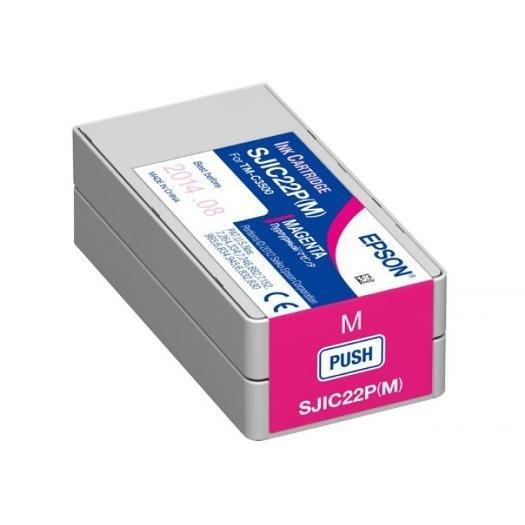 Epson SJIC22P(M) Cartucho de Tinta Magenta para ColorWorks C3500 Epson SJIC22P(M) Cartucho de Tinta Magenta para ColorWorks C3500