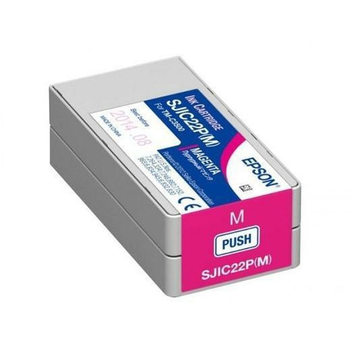 Epson Cartucho de Tinta SJIC22P(M) Magenta para ColorWorks C3500 Epson Cartucho de Tinta SJIC22P(M) Magenta para ColorWorks C3500