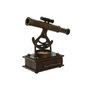 DKD Home Decor Figura de Metal Telescopio Bronce